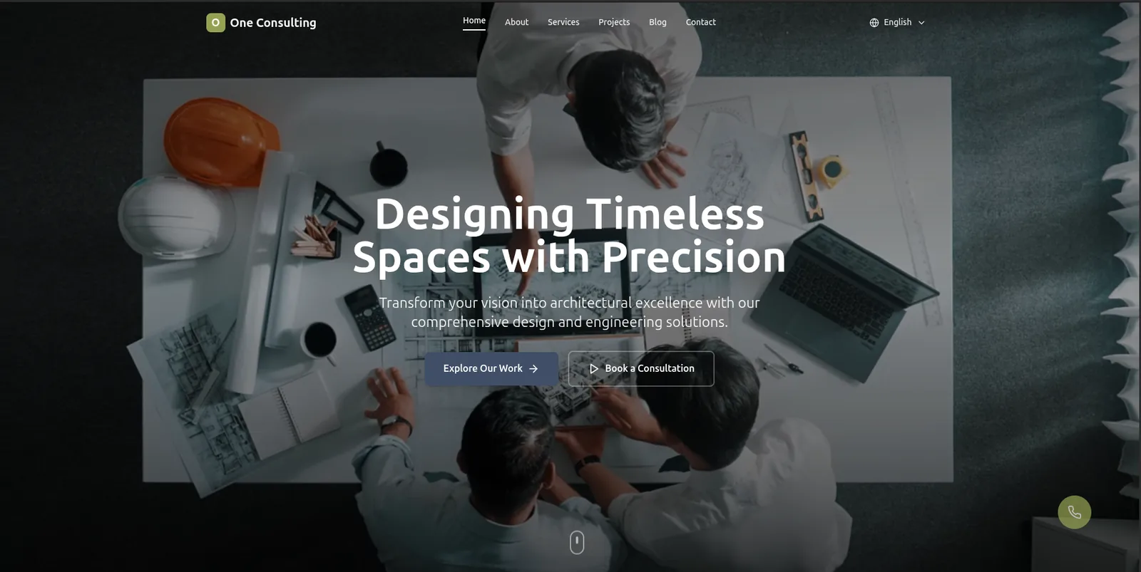 Screenshot of One Consulting & Architects